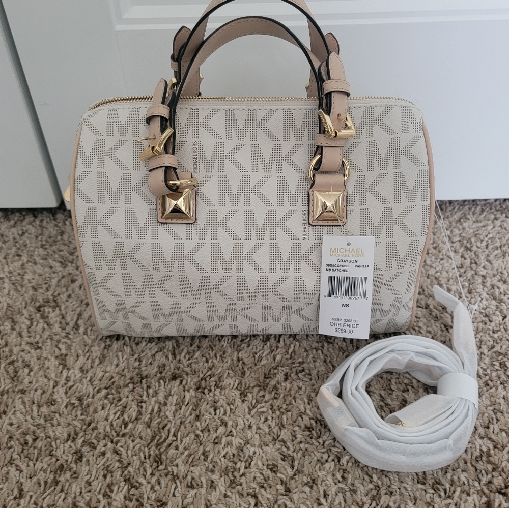 (SOLD) NWT Michael Kors Grayson Satchel